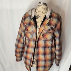 Wrangler Multicolor Plaid Shirt Jacket Southwestern Inspired Flannel